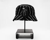 Klobouk Karl Kani Signature Pinstripe Bucket Hat black/white