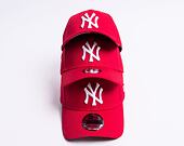 Kšiltovka New Era 9FORTY MLB League Basic New York Yankees Strapback Scarlet / White