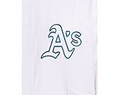 Triko New Era Heritage Back Print Oversized Tee Oakland Athletics Off White / Dark Green