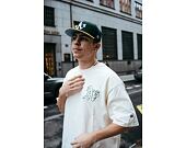 Triko New Era Heritage Back Print Oversized Tee Oakland Athletics Off White / Dark Green
