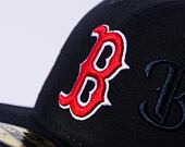Kšiltovka New Era 59FIFTY MLB Script 5 Boston Red Sox Navy / Red