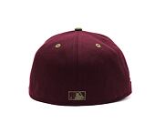 Kšiltovka New Era 59FIFTY MLB WS Sidepatch Trail Mix Oakland Athletics Frosted Burgundy