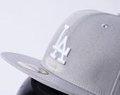 Kšiltovka New Era - MLB Basic 59FIFTY - LA Dodgers - Gray / White