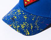 Dětská kšiltovka New Era 9FORTY Kids DC Paint Splatter Superman Bright Royal