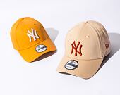 Dětská kšiltovka New Era 9FORTY Kids MLB League Essential New York Yankees Oat Milk / Redwood