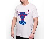 Triko Mitchell & Ness NBA Americana Tee Chicago Bulls Cream