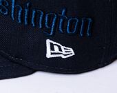 Kšiltovka New Era 59FIFTY MLB Script 5 Washington Nationals Navy / Optic White