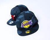 Dětská kšiltovka New Era 9FIFTY Kids NBA Y Team Camo Los Angeles Lakers Midnite Camo