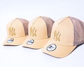 Dětská kšiltovka New Era 9FORTY Kids A-Frame Trucker MLB Tonal Mesh New York Yankees Oat Milk