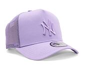Kšiltovka New Era 9FORTY A-Frame Trucker MLB Tonal Mesh New York Yankees Lavender
