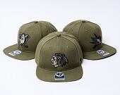 Kšiltovka '47 Brand NHL Chicago Blackhawks Ballpark Camo CAPTAIN Sandalwood
