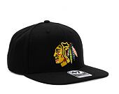 Kšiltovka '47 Brand NHL Chicago Blackhawks No Shot CAPTAIN Black