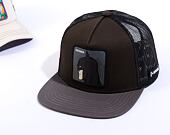 Kšiltovka Capslab Batman - Batman Flat Trucker Black / Grey