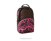 Batoh Sprayground Pink Drip Brown Check DLX Backpack
