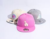Kšiltovka New Era 9FIFTY MLB Pastel Patch Los Angeles Dodgers Wild Rose Pink / Off White