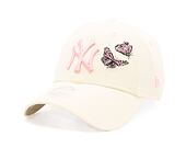 Dámská Kšiltovka New Era 9FORTY Womens MLB Butterfly New York Yankees Stone / White