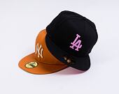 Kšiltovka New Era 59FIFTY MLB League Essential Los Angeles Dodgers Black / Wild Rose Pink