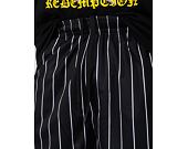 Kraťasy Karl Kani - Small Signature Pinstripe Mesh Shorts - Black/White