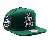 Kšiltovka Mitchell & Ness NBA Conference Patch Snapback Hwc Milwaukee Bucks Green