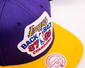 Kšiltovka Mitchell & Ness NBA Lakers B2B Snapback Hwc Los Angeles Lakers PURPLE  / YELLOW