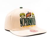Kšiltovka Mitchell & Ness NBA Reframe Retro Snapback Hwc Seattle Supersonics Off White