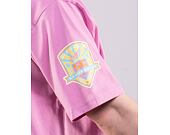 Triko New Era MLB Pastel Oversized Tee Los Angeles Dodgers Wild Rose Pink / Off White