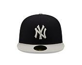 Kšiltovka New Era 59FIFTY MLB Side Patch New York Yankees Navy / Grey