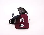 Kšiltovka New Era 9FORTY Trucker MLB League Essential New York Yankees Maroon / White