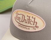 Kšiltovka Von Dutch Trucker Boston Grey/White