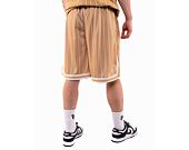 Kraťasy Karl Kani Retro Pinstripes Mesh Shorts sand/white