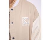 Bunda  Karl Kani Og Fleece College Jacket off white/white