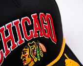 Kšiltovka Mitchell & Ness NHL Gold Leaf Trucker Blackhawks Black