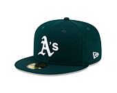 Kšiltovka New Era 59FIFTY MLB Team Side Patch Oakland Athletics Dark Green / White