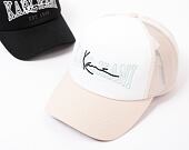 Kšiltovka Karl Kani College Signature Trucker Cap Off White/White