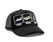 Kšiltovka RIP N DIP Pussy Money Weed Trucker Hat (Black) RND10127