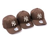 Dětská Kšiltovka New Era 9FORTY Kids MLB League Essential New York Yankees Walnut / Stone