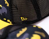 Dětská Kšiltovka New Era 9FORTY Kids A-Frame Trucker DC Print Batman Black / Upright Yellow