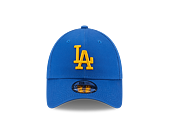 Kšiltovka New Era 9FORTY MLB League Essential Los Angeles Dodgers Blue Azure / Mellow Yellow