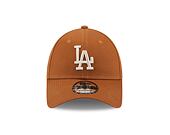 Kšiltovka New Era 9FORTY MLB League Essential Los Angeles Dodgers Toasted Peanut / Stone