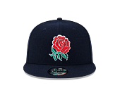 Kšiltovka New Era 9FIFTY Wool Rose Rugby Football Union Night Shift Navy