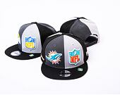 Kšiltovka New Era 9FIFTY NFL Sideline 23 Miami Dolphins Graphite