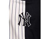 Triko New Era MLB Half striped Oversized Tee New York Yankees Navy / Off White
