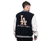Bunda New Era MLB Large Logo Varsity Los Angeles Dodgers Cooperstown Navy / Off White