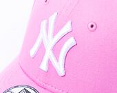 Dětská Kšiltovka New Era 9FORTY Kids MLB League Essential New York Yankees Wild Rose / White