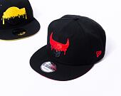 Kšiltovka New Era 9FIFTY NBA Team Drip Chicago Bulls Black / Red