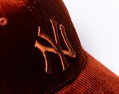 Kšiltovka New Era 39THIRTY MLB Wide Cord New York Yankees Brown / Brown