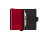 Peněženka Miniwallet Secrid Optical Black-Red