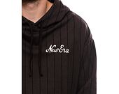 Mikina New Era Pinstripe Oversized Hoody Dark Brown / Black