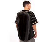 Triko New Era Pinstripe Jersey Black / Stone