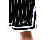 Kraťasy Karl Kani Small Signature Pinstripe Mesh Shorts black/white